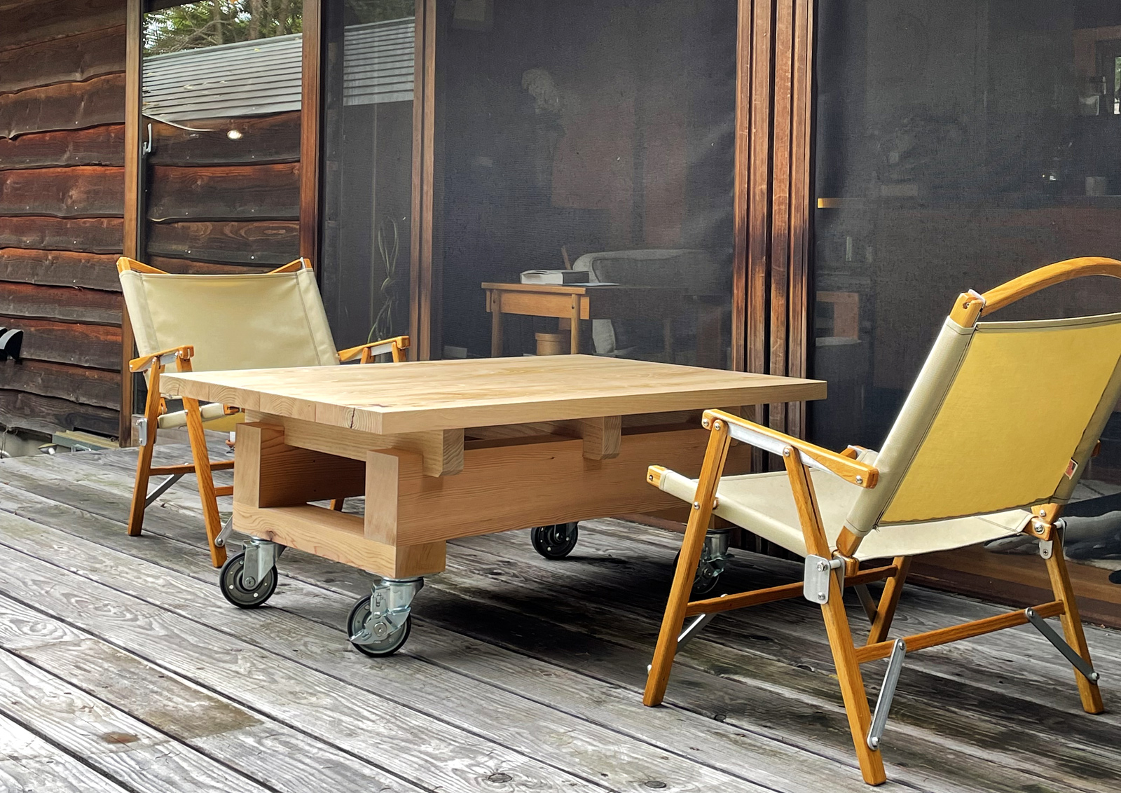 ［デッキ用ローテーブル］オーダー家具 |木工家具製作スヌグライフ